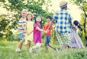 Children playing in the park